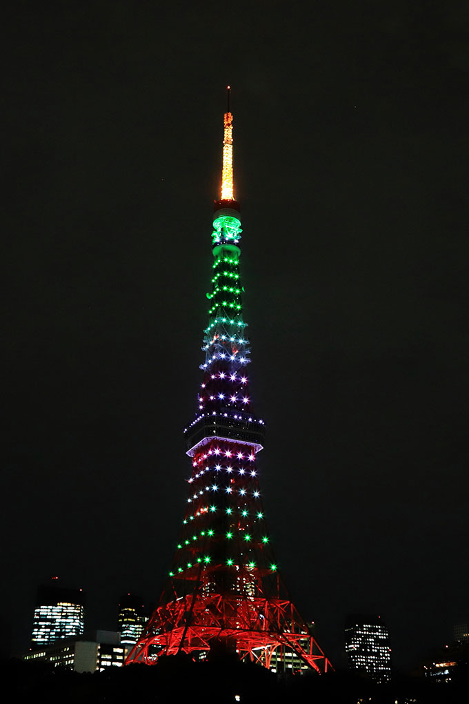 Tokyo Tower Light Up "INFINITY DIAMOND VEIL", Tokyo